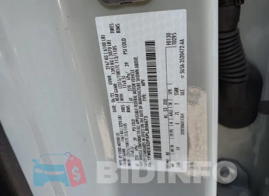 1FMEE5DP5PLB58673 Photo# 14