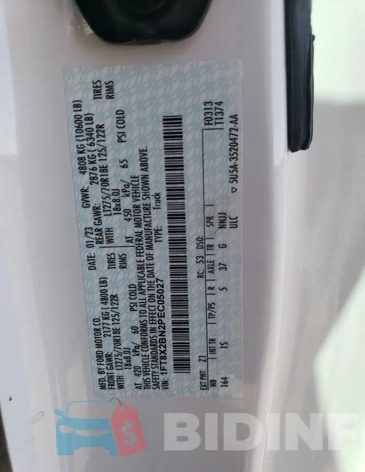 1FT8X2BN2PEC05027 Photo# 12