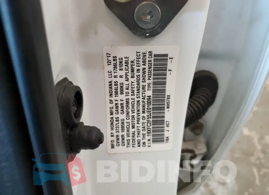 19XFC2F55JE010094 Photo# 13
