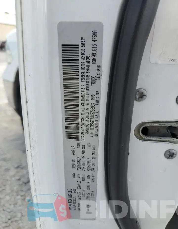 1C6RR6TT3KS706934 Photo# 12