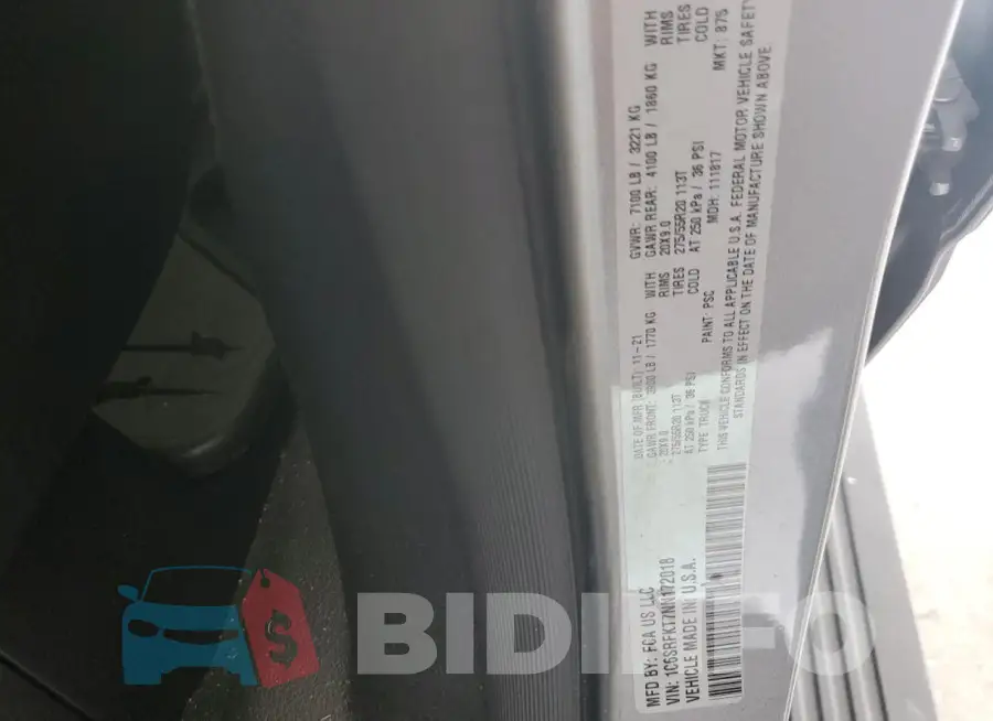 1C6SRFKT7NN172018 Photo# 12
