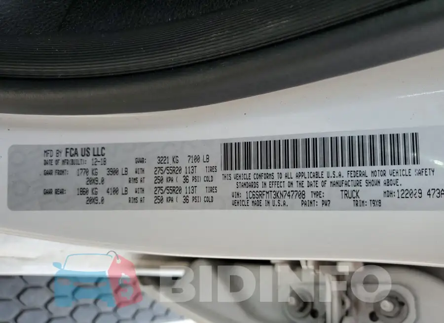 1C6SRFMT3KN747708 Photo# 12