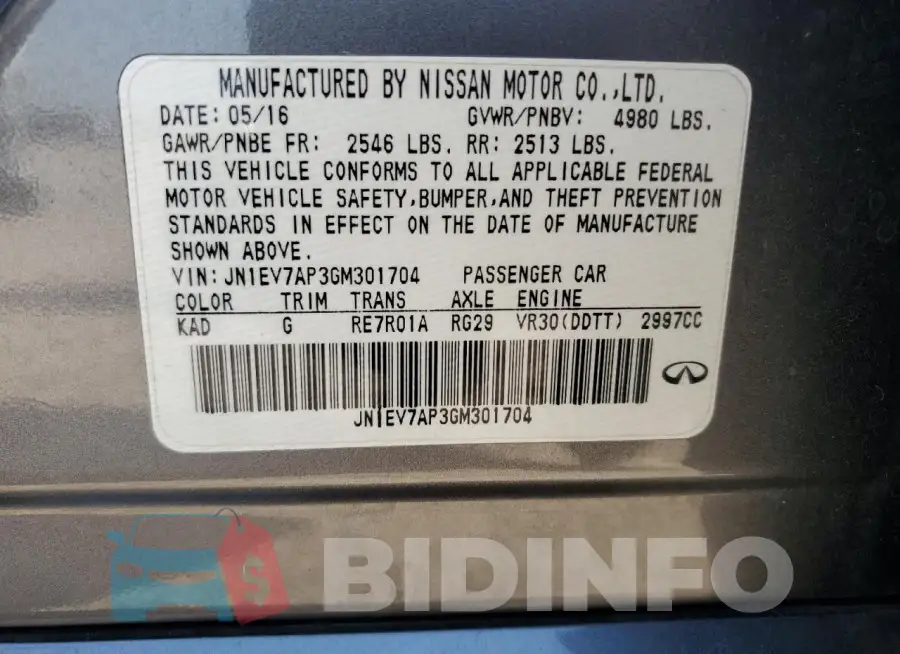 JN1EV7AP3GM301704 Photo# 13