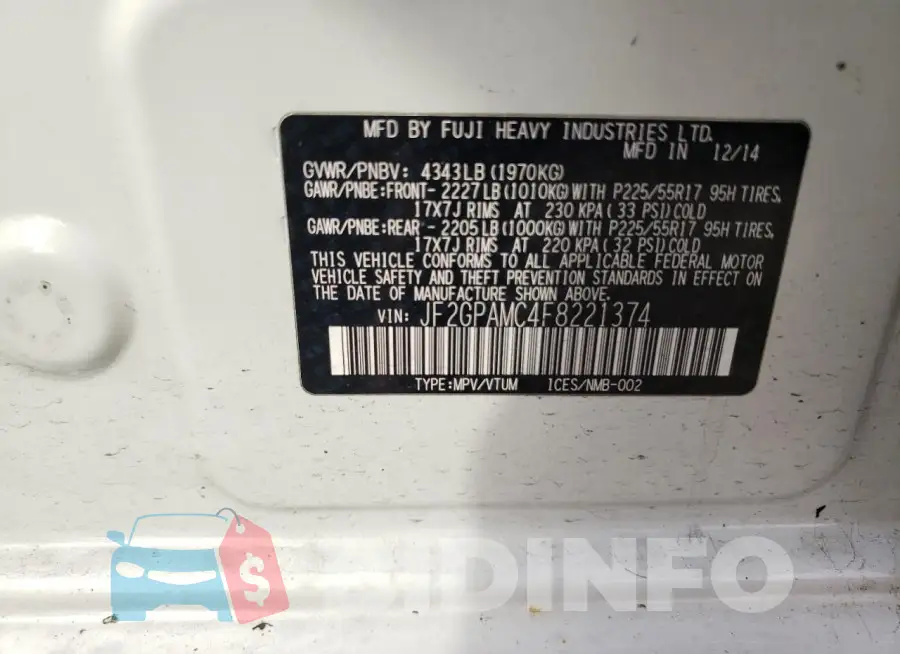 JF2GPAMC4F8221374 Photo# 13