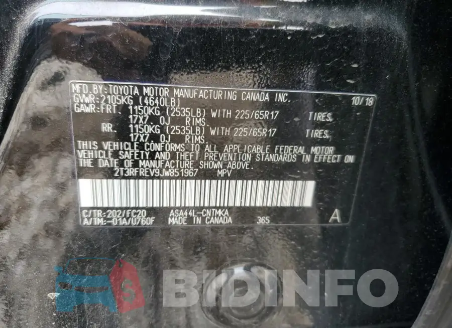 2T3RFREV9JW851967 Photo# 13