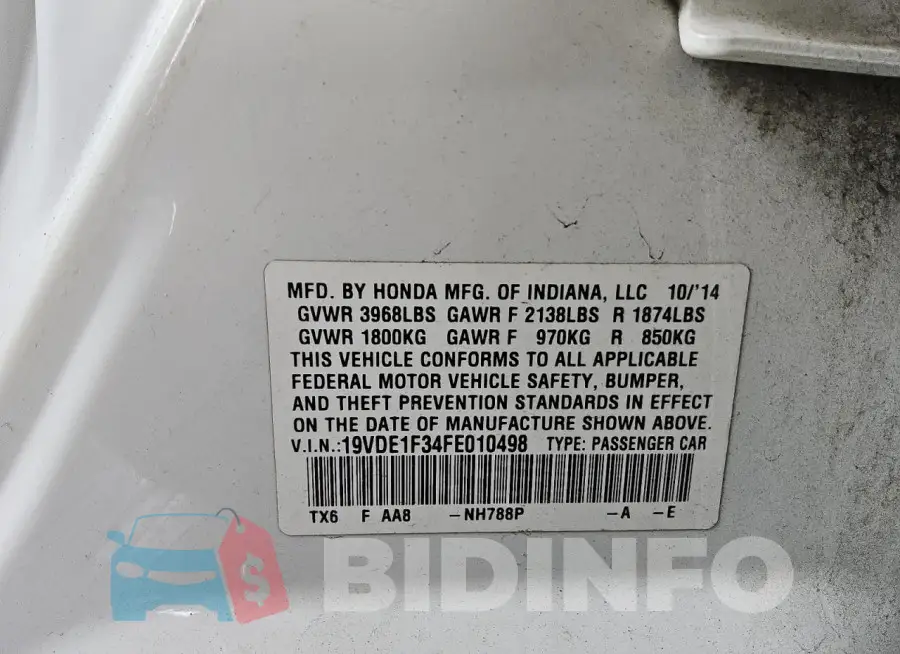 19VDE1F34FE010498 Photo# 12