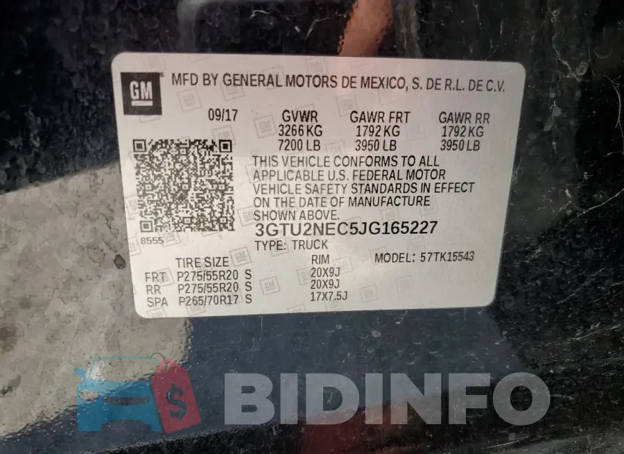 3GTU2NEC5JG165227 Photo# 12