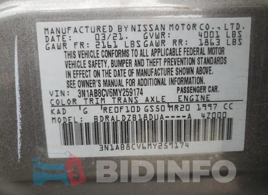 3N1AB8CV6MY259174 Photo# 13