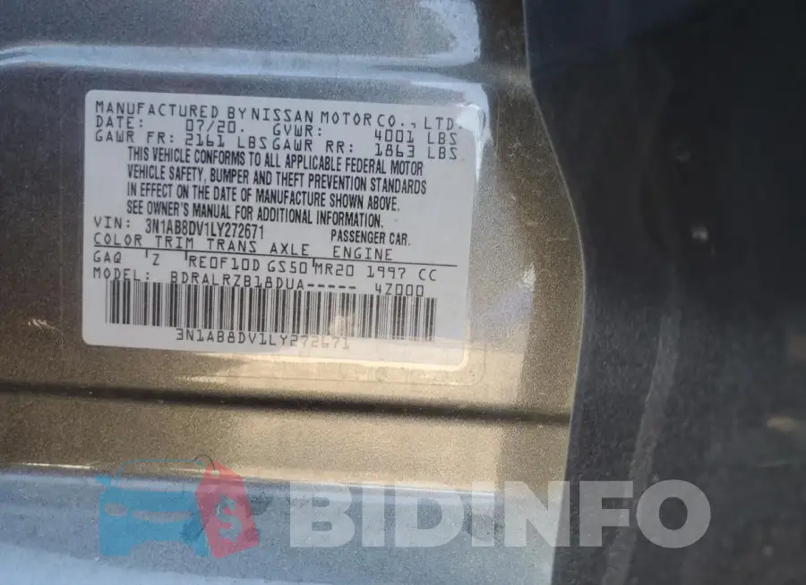 3N1AB8DV1LY272671 Photo# 12