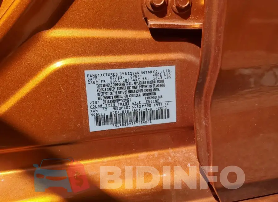 3N1AB8DV7PY324021 Photo# 12
