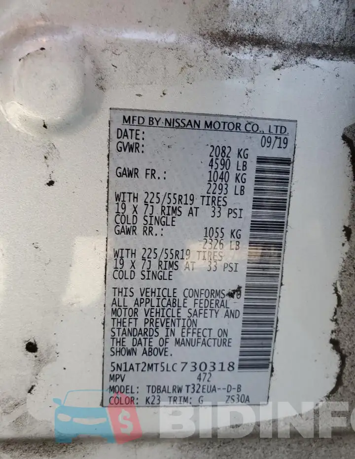 5N1AT2MT5LC730318 Photo# 14