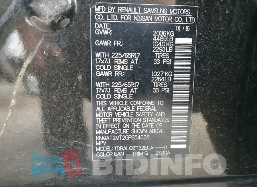 KNMAT2MT2GP654625 Photo# 13