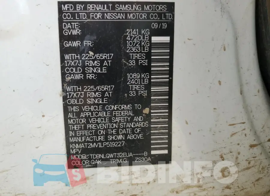 KNMAT2MV1LP519227 Photo# 13