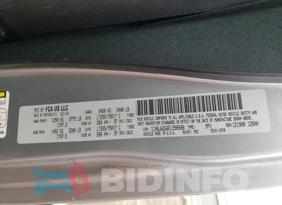 1C4BJWDG6FL598506 Photo# 13