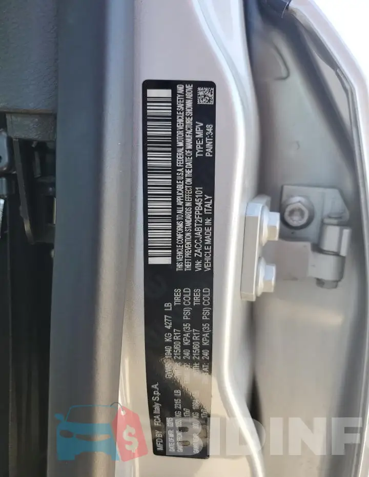 ZACCJABT2FPB45101 Photo# 14