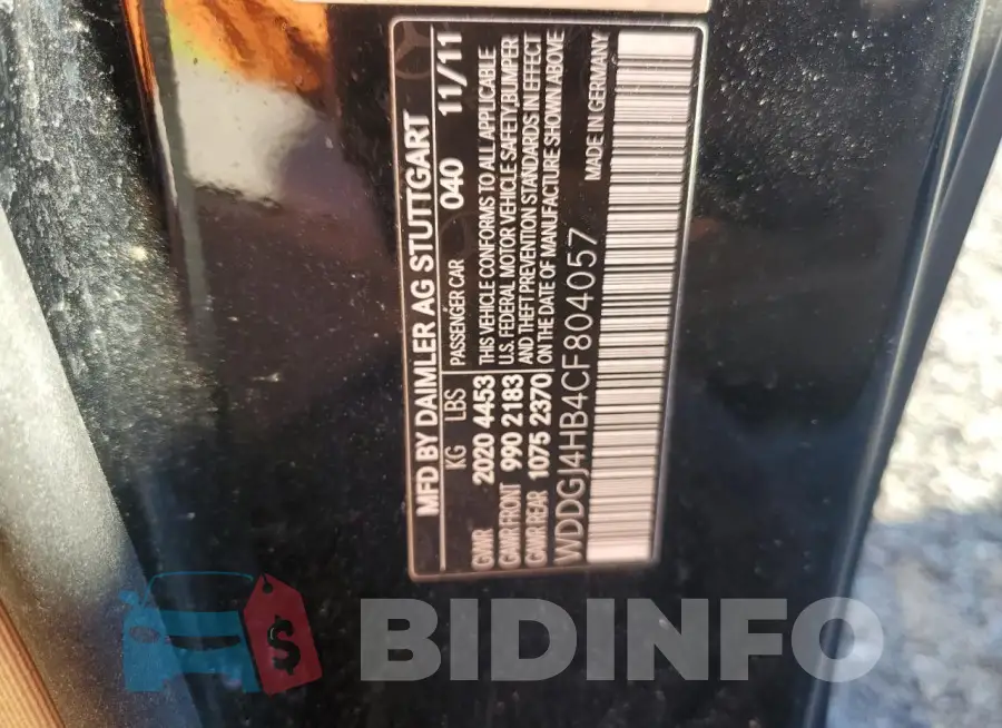WDDGJ4HB4CF804057 Photo# 12