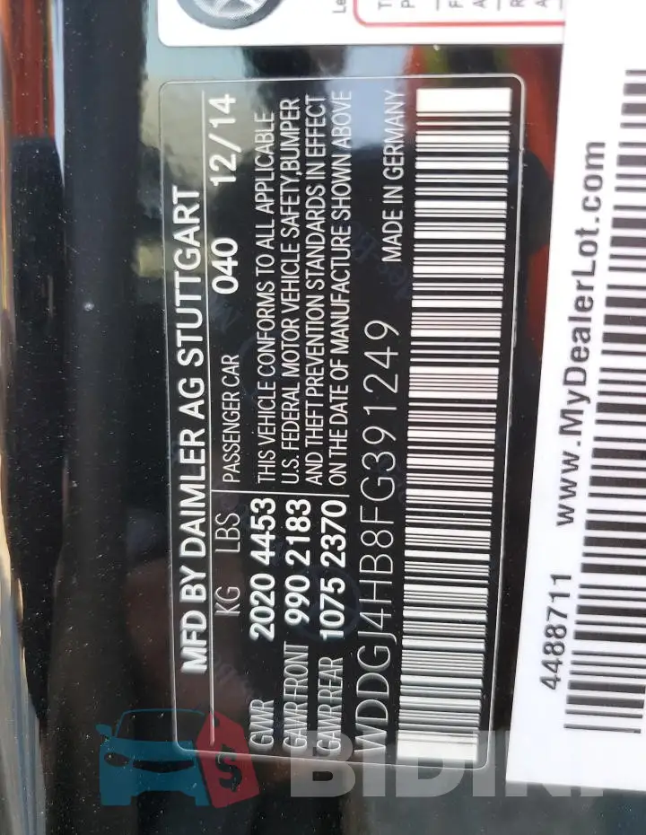 WDDGJ4HB8FG391249 Photo# 12