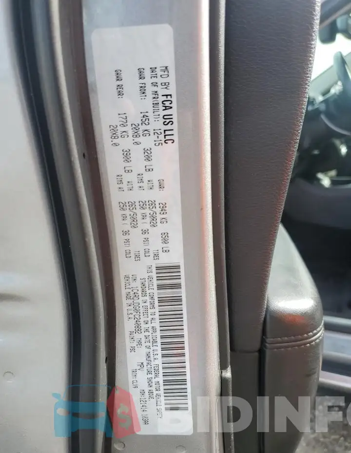 1C4RDJDG0FC240892 Photo# 13