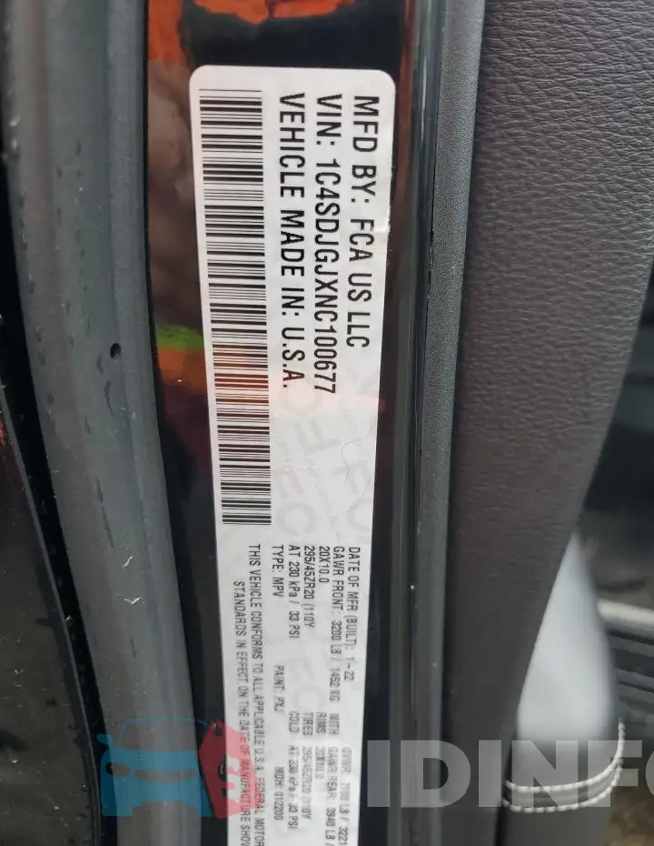 1C4SDJGJXNC100677 Photo# 13