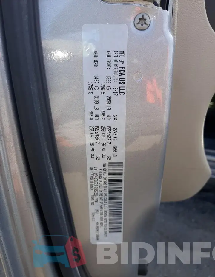 2C4RDGCG3HR852230 Photo# 13