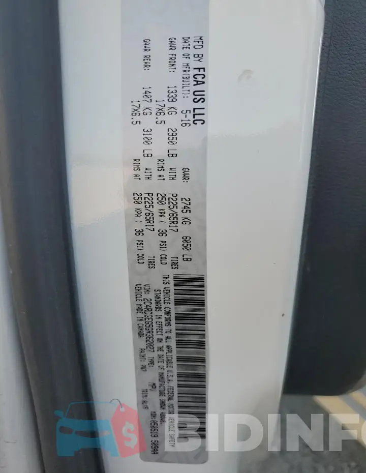 2C4RDGEG5GR362027 Photo# 13