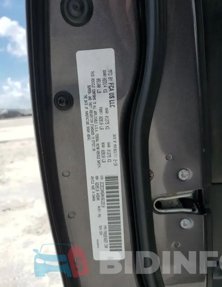 2C3CCAAG0KH612210 Photo# 12