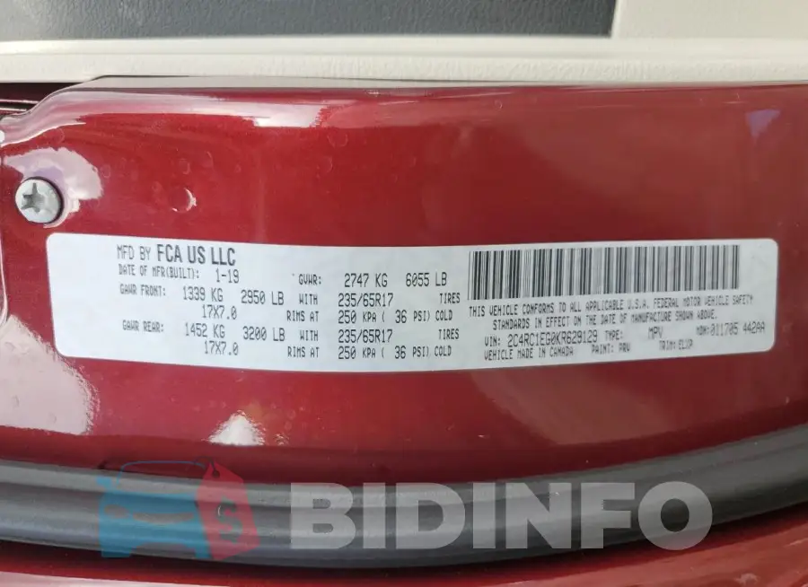 2C4RC1EG0KR629129 Photo# 13