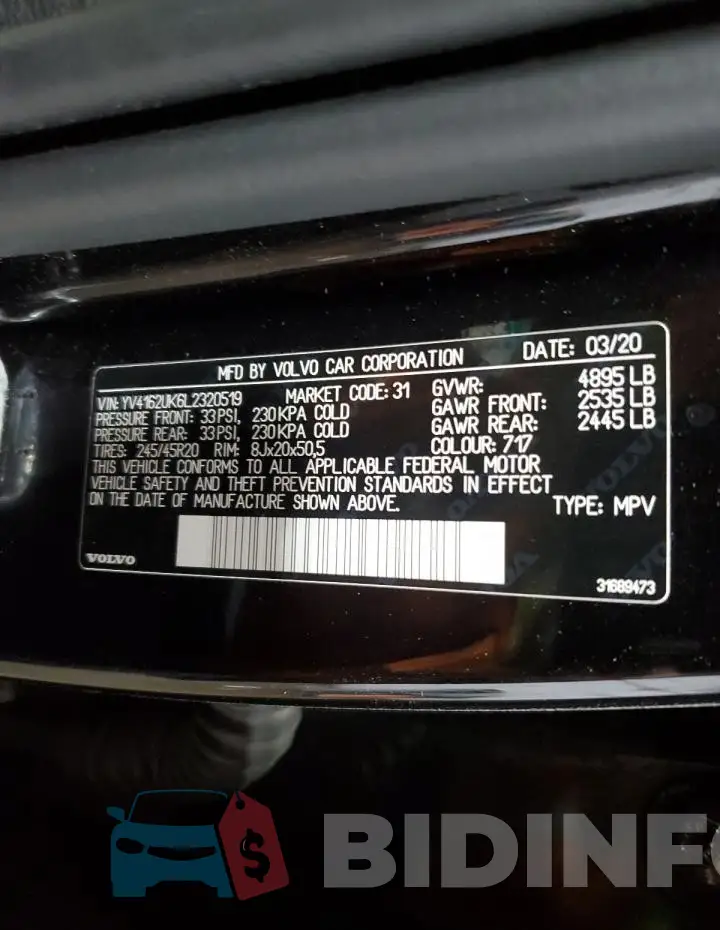 YV4162UK6L2320519 Photo# 14