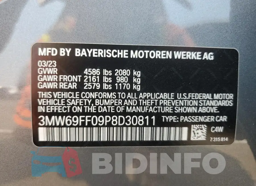 3MW69FF09P8D30811 Photo# 12