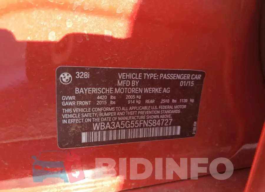 WBA3A5G55FNS84727 Photo# 12