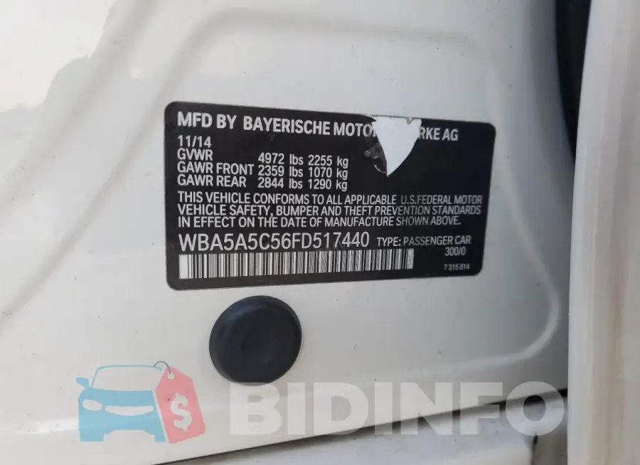 WBA5A5C56FD517440 Photo# 12