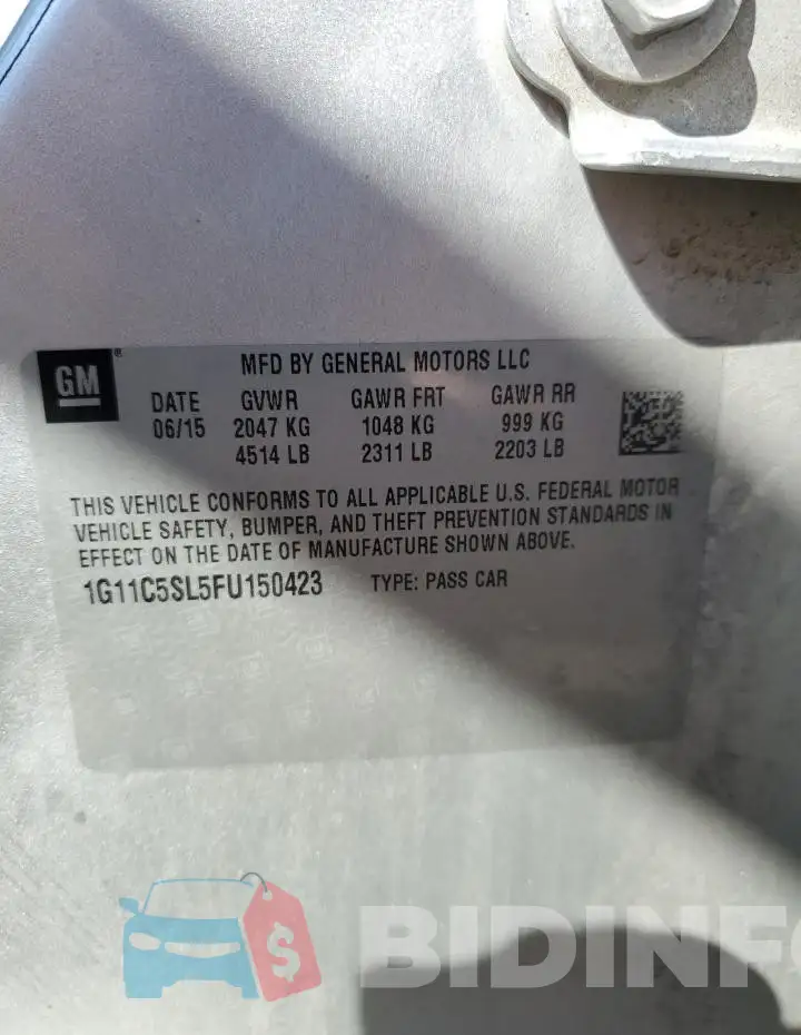 1G11C5SL5FU150423 Photo# 12