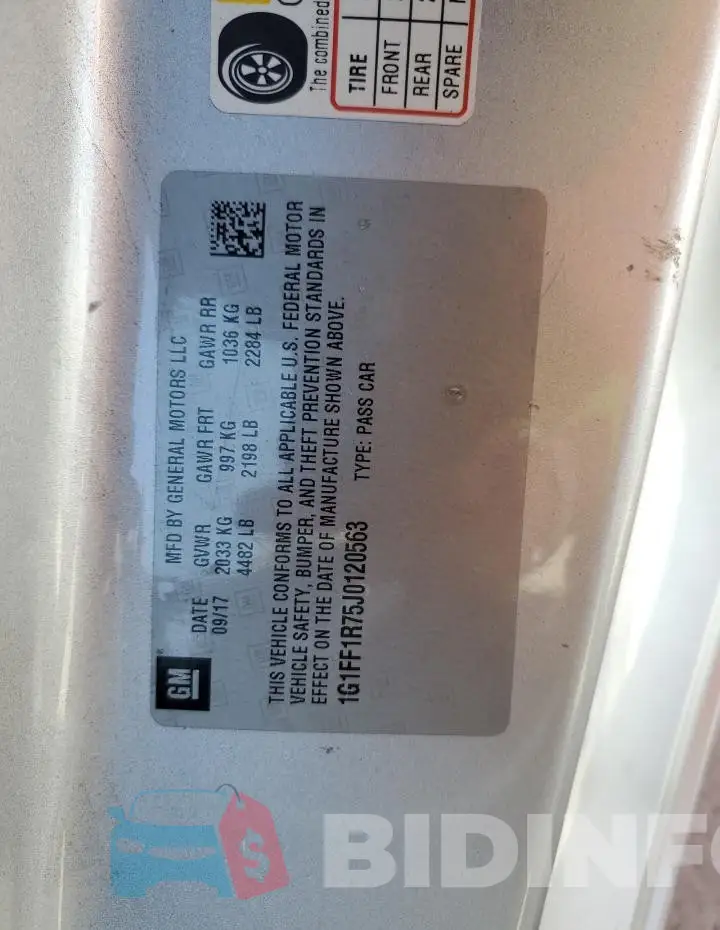 1G1FF1R75J0120563 Photo# 12