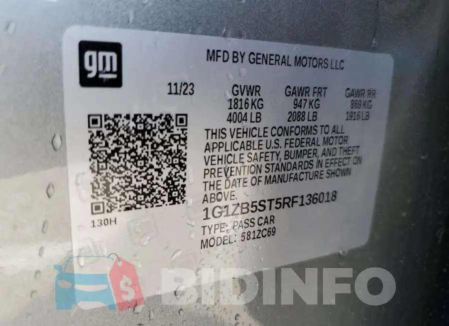 1G1ZB5ST5RF136018 Photo# 12