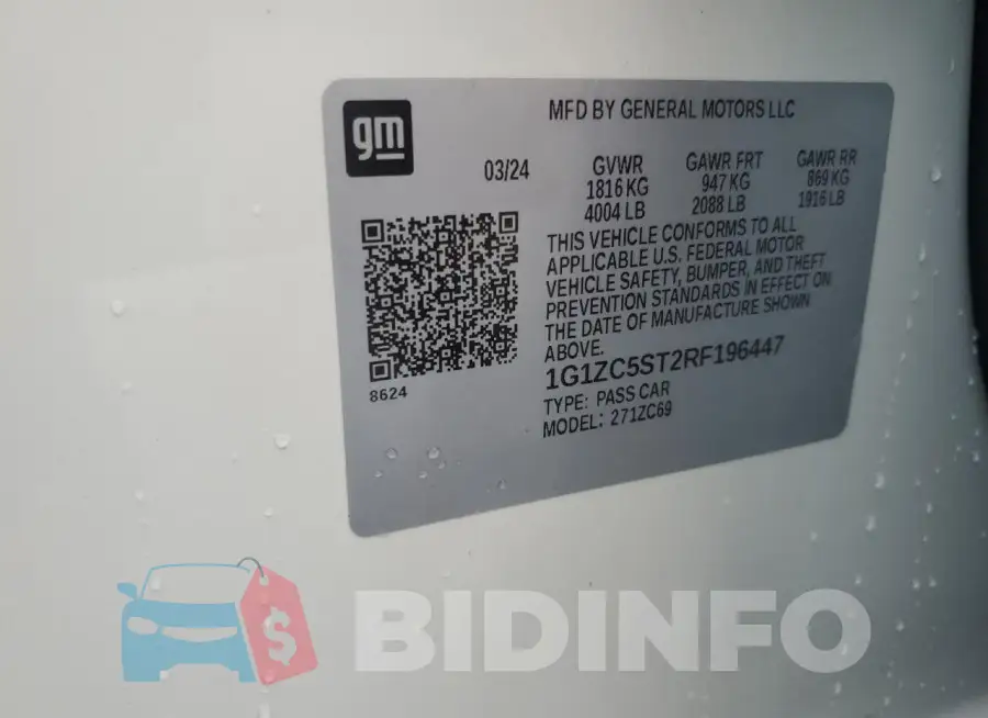 1G1ZC5ST2RF196447 Photo# 12