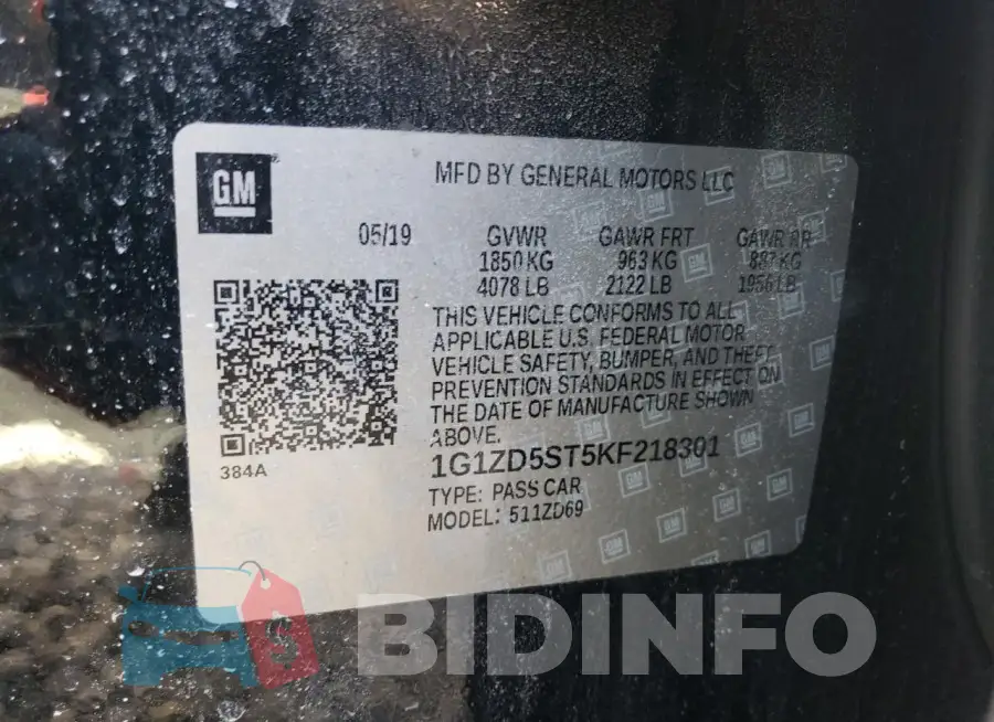 1G1ZD5ST5KF218301 Photo# 12