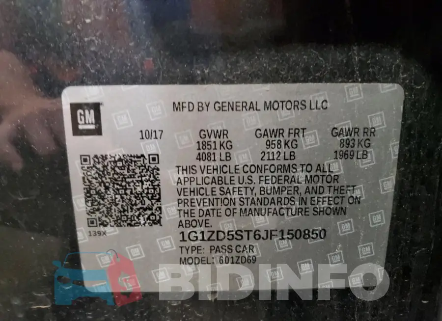 1G1ZD5ST6JF150850 Photo# 12