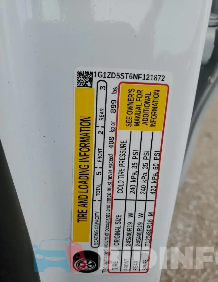 1G1ZD5ST6NF121872 Photo# 12