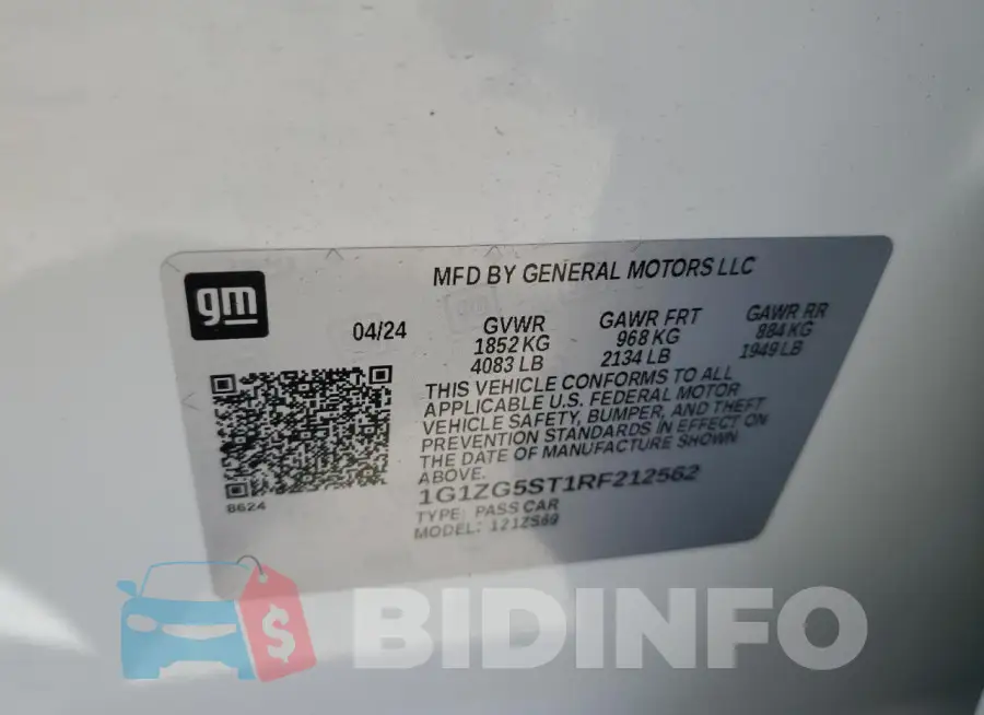 1G1ZG5ST1RF212562 Photo# 12