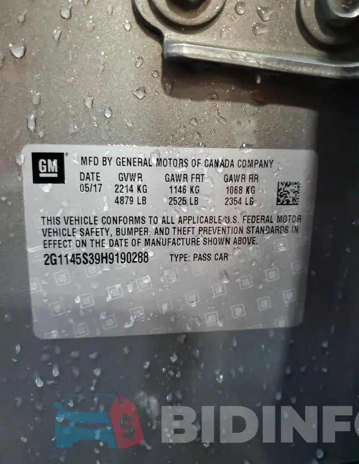 2G1145S39H9190288 Photo# 12