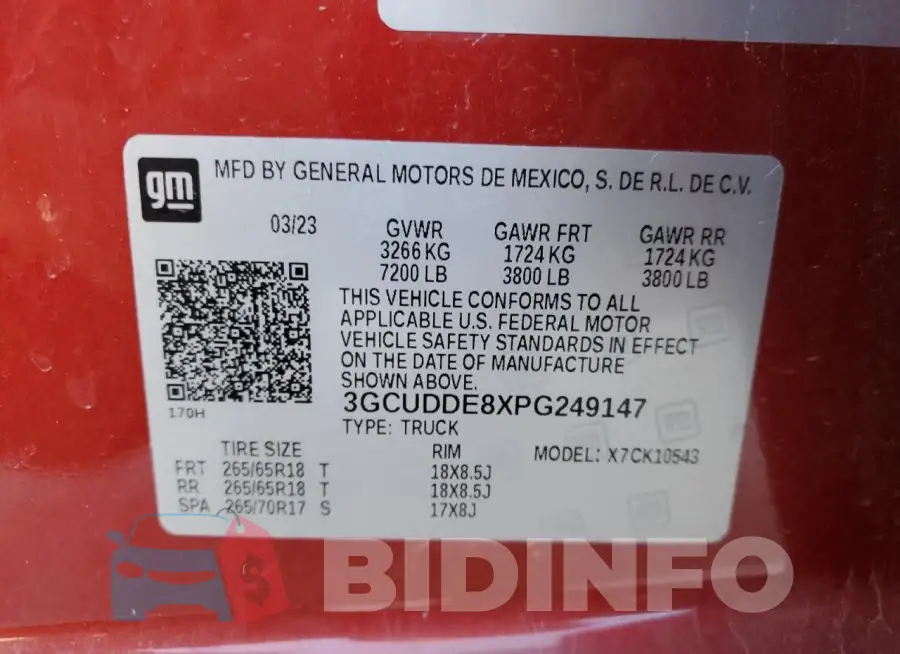 3GCUDDE8XPG249147 Photo# 12