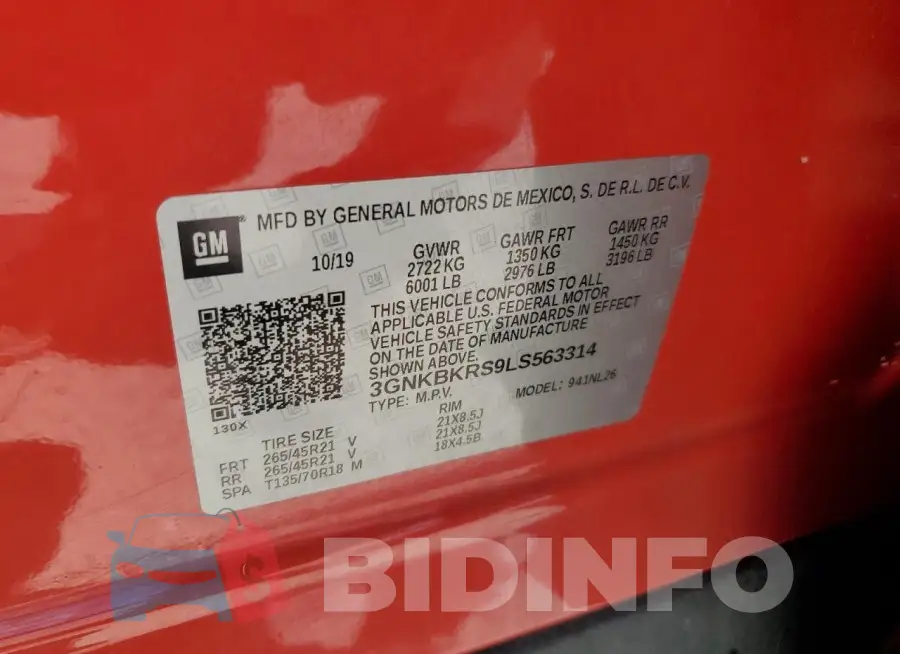 3GNKBKRS9LS563314 Photo# 13