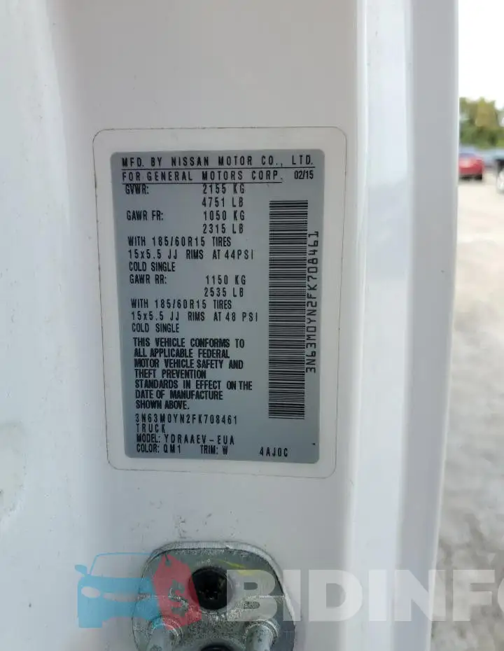 3N63M0YN2FK708461 Photo# 13