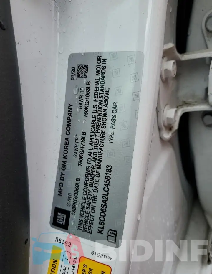 KL8CD6SA2LC456183 Photo# 12