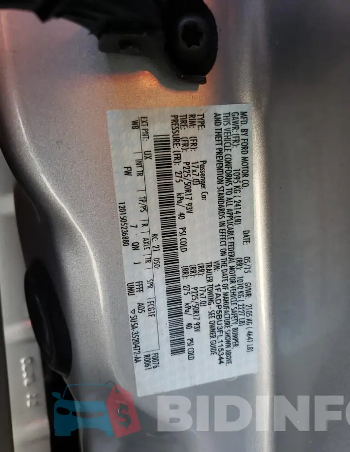 1FADP5BU3FL115344 Photo# 12