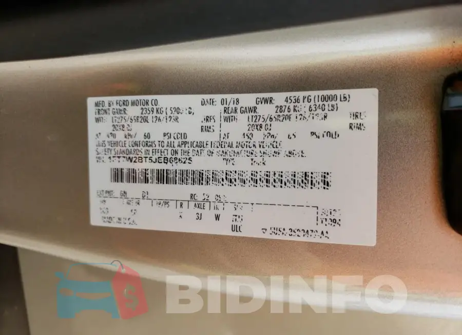 1FT7W2BT5JEB68625 Photo# 12
