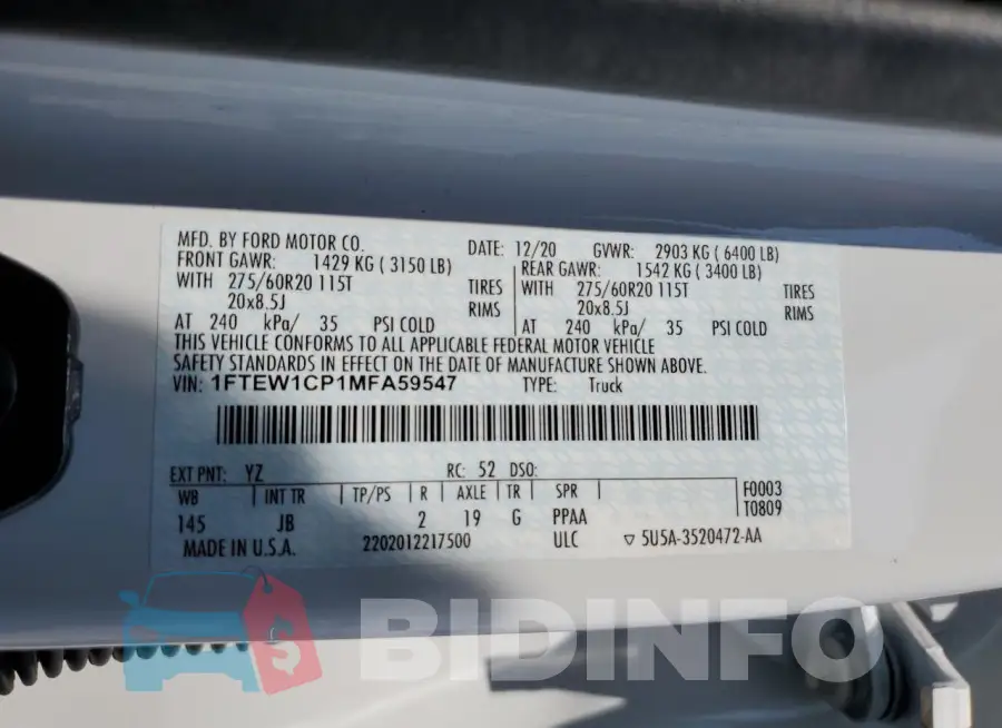 1FTEW1CP1MFA59547 Photo# 12