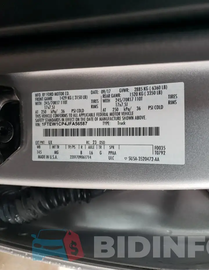 1FTEW1CP4JFA56587 Photo# 13