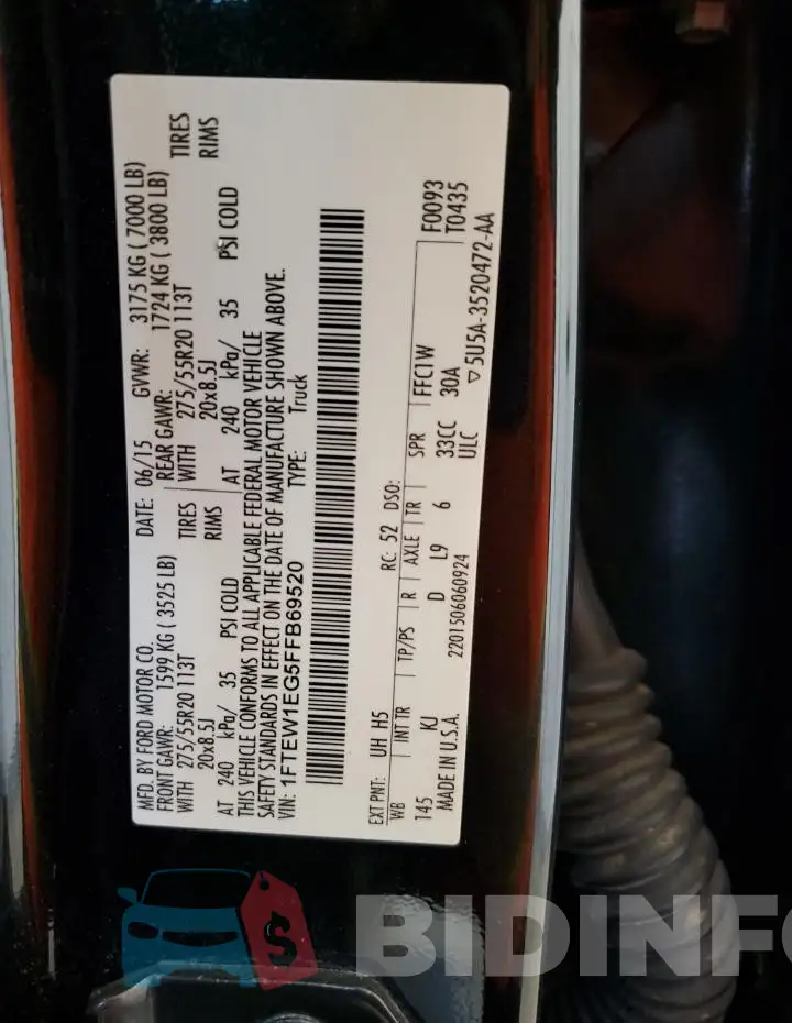 1FTEW1EG5FFB69520 Photo# 14