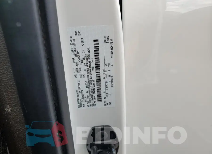 1FTFW1ED9NFA10251 Photo# 12